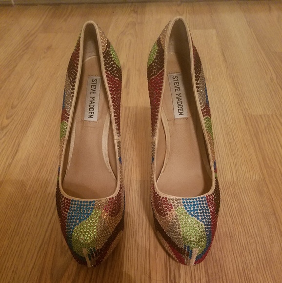 Steve Madden heels Dyvinal Bright Multi - Picture 1 of 4